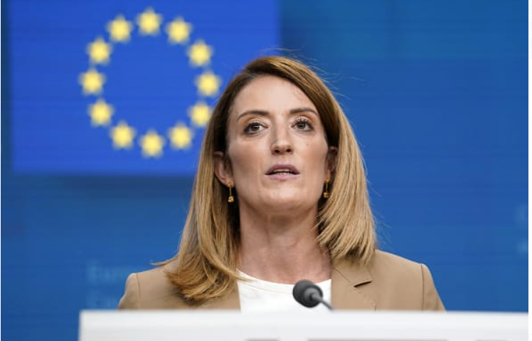 Roberta Metsola Re-elected as European Parliament President.