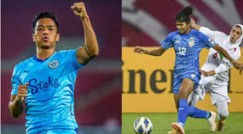 Lalianjuala Chhangate and Indumathi Kathiresan received the Player of the Year honors at the AIFF awards ceremony.