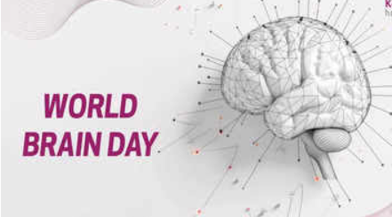 World brain day is celebrated on 22 july 2024.
