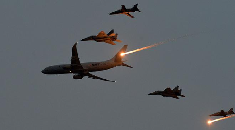 Indian Navy's P-81 Aircraft Takes Part in 22nd Indo-French Bilateral Naval Exercise VARUNA 2024.

