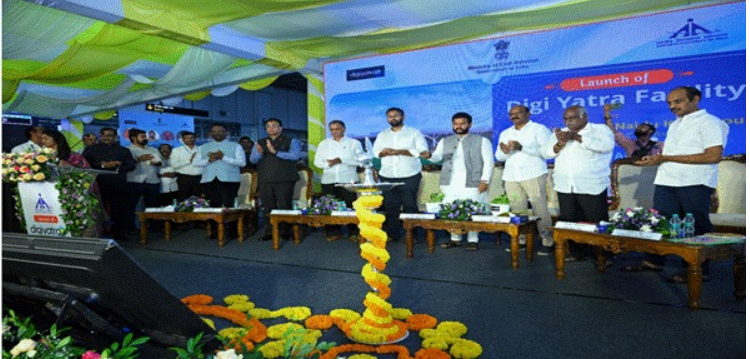 Union Civil Aviation Minister K. Ram Mohan Naidu Inaugurates Digi Yatra Facility at 9 Airports.
