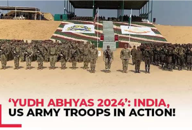 20th India-US Joint Military Exercise 'Yudh Abhyas' Commences in Rajasthan.
