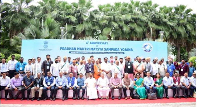 Union Minister Rajeev Ranjan Singh unveiled new initiatives to transform the fisheries sector at the 4th Anniversary of Pradhan Mantri Matsya Sampada Yojna (PMMSY) in New Delhi.