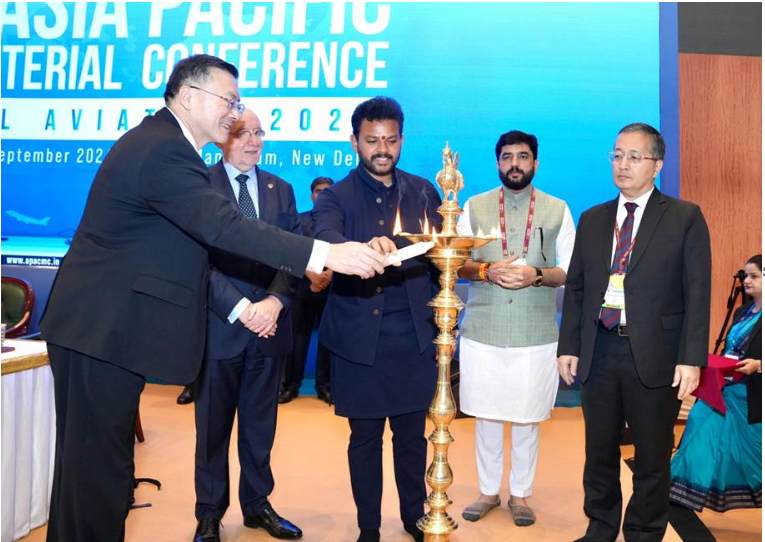 Union Civil Aviation Minister Shri Kinjarapu Rammohan Naidu Inaugurates 2nd Asia-Pacific Ministerial Conference on Civil Aviation in New Delhi.