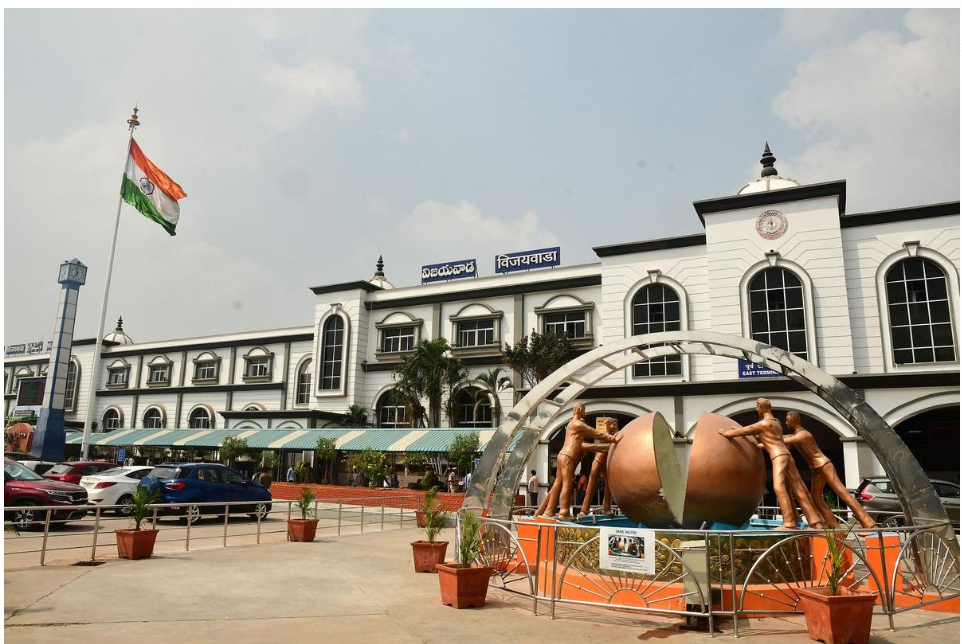 Ministry of Railways Awards National Security Guarantee-1 Status to Vijayawada Railway Station in Andhra Pradesh.