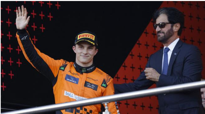 Oscar Piastri Claims Victory at the 2024 F1 Azerbaijan Grand Prix for McLaren.
