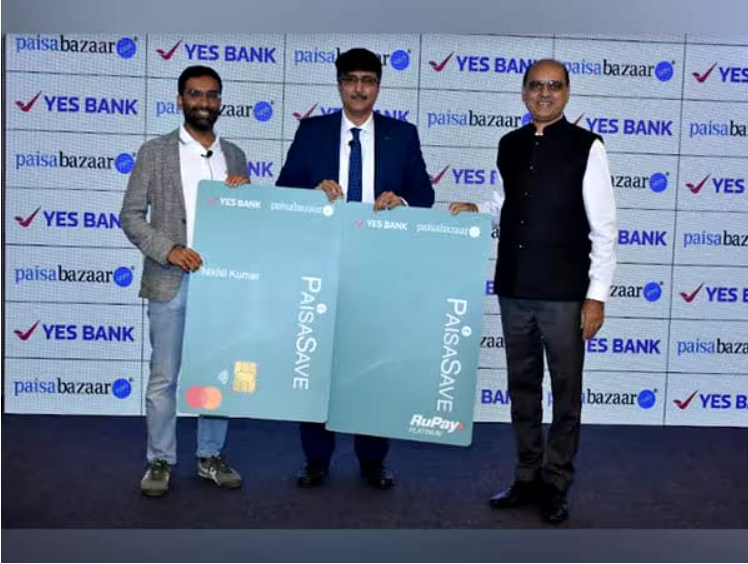 Paisabazaar Partners with Yes Bank to Launch 'Paisasave' Credit Card.
