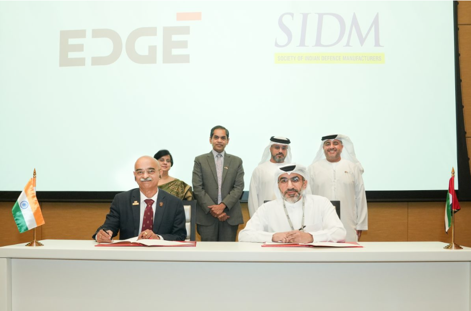 SIDM Signs Two MoUs on Defence Industry Cooperation with EDCC (Emirates Defense and Cybersecurity Company) and EDGE (Emirates Defense and Advanced Technology Group) of UAE.