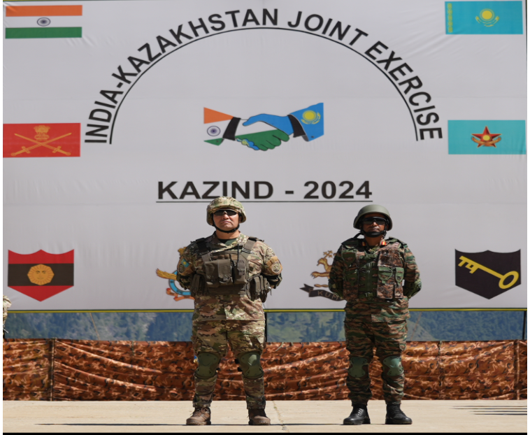 INDIA- KAZAKHSTAN JOINT MILITARY EXERCISE KAZIND -2024 COMMENCES IN AULI.