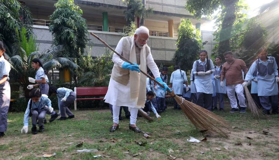 PM Modi marked the 10th anniversary of the Swachh Bharat Abhiyan.
