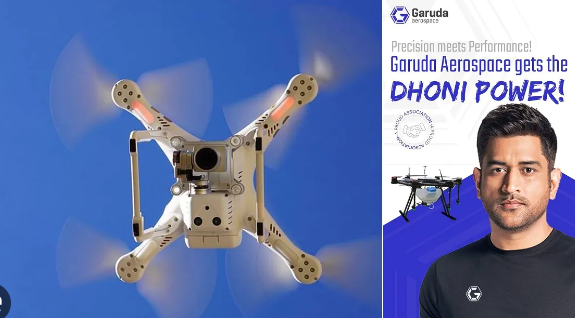 MS Dhoni has become the brand ambassador for Garuda Aerospace and has increased his investment in the drone startup.