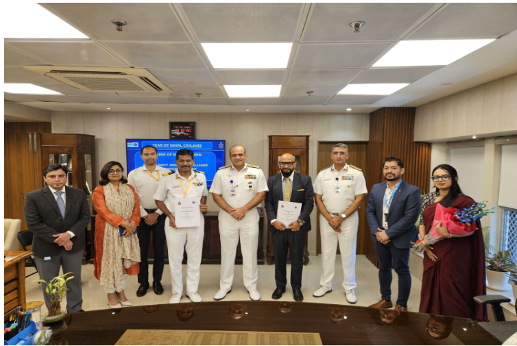 The Indian Navy and Bajaj Allianz Life signed an MoU for the welfare of Naval civilian personnel.