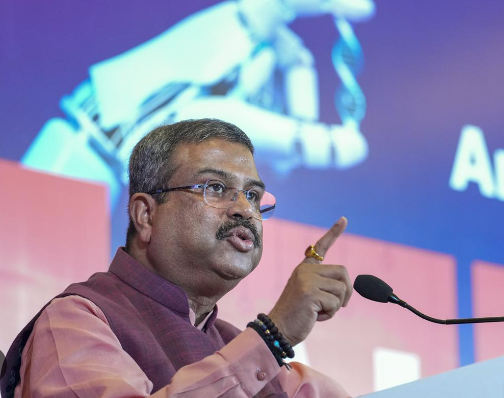 Education Minister Dharmendra Pradhan Announces 3 AI Centers of Excellence for Healthcare, Agriculture, and Sustainable Cities.