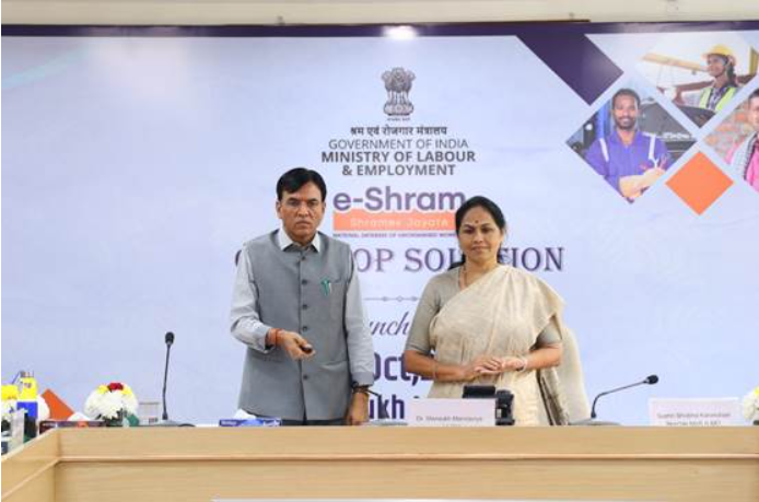 Dr. Mansukh Mandaviya Recently Launches eShram Portal, a One-Stop Solution for Unorganised Workers.