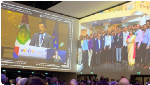 ISRO Chief Dr. S. Somanath Honored with IAF World Space Award at 75th IAC in Milan, Italy.