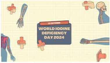 Global Iodine Deficiency Disorders Prevention Day 2024: Observed on October 21.