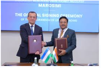 The Election Commission of India signs MoU on Electoral Cooperation with Uzbekistan's Central Election Body.