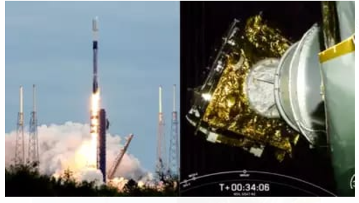 SpaceX Successfully Launches GSAT-20 Satellite from India into Space.
