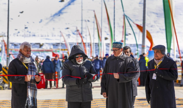 PM Narendra Modi Inaugurates Z-Morh Tunnel in Jammu and Kashmir.