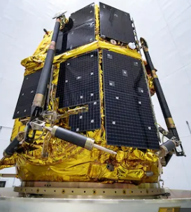 SpaceX's Falcon 9 Rocket Launches Blue Ghost and Resilience Lunar Landers from Kennedy Space Center.
