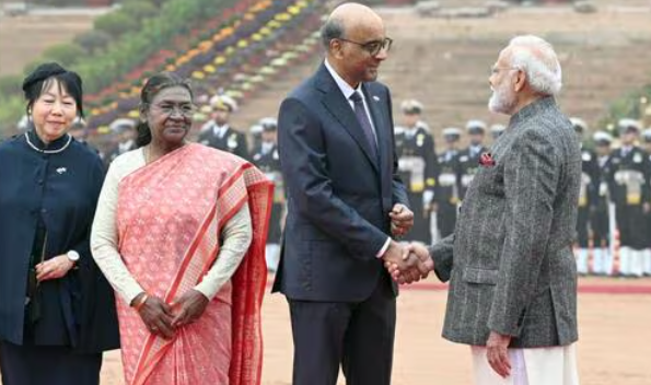 Singapore President Tharman Shanmugaratnam Visited India from January 14 to 18, 2025 and Focuses on Strengthening Bilateral Ties and Strategic Partnership.