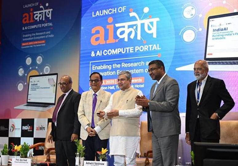 Union Minister Ashwini Vaishnaw Unveils AI Compute Portal, Dataset Platform AIKosha, and Other Key Initiatives.