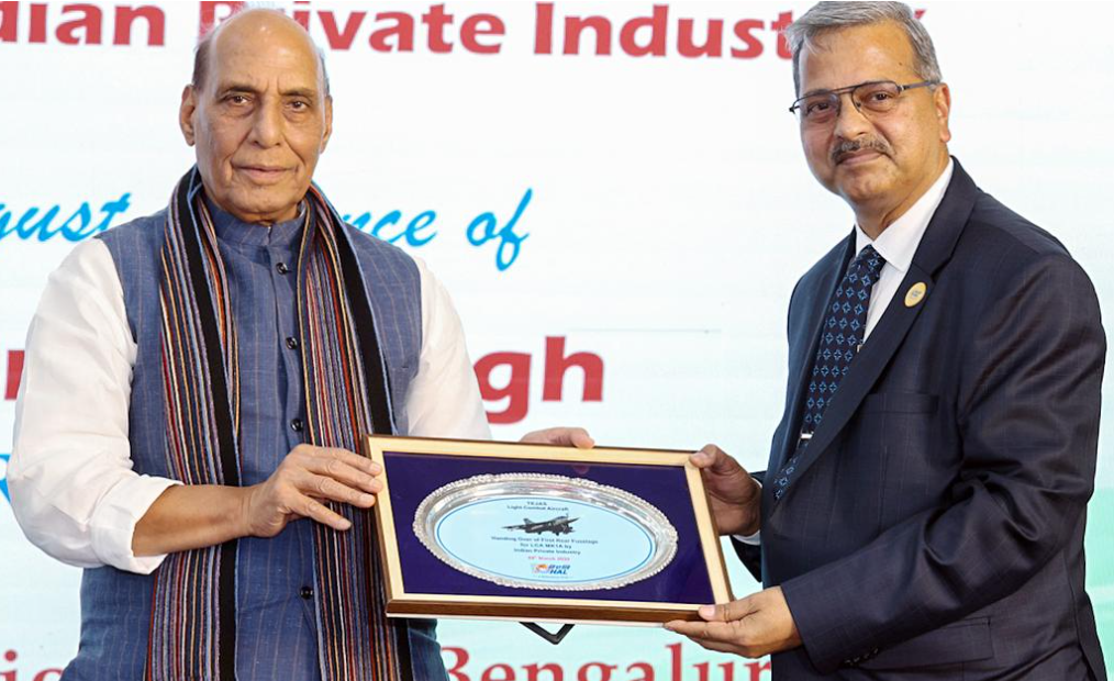 Indian Private Industry Delivers First Rear Fuselage for LCA Mk1A to HAL.