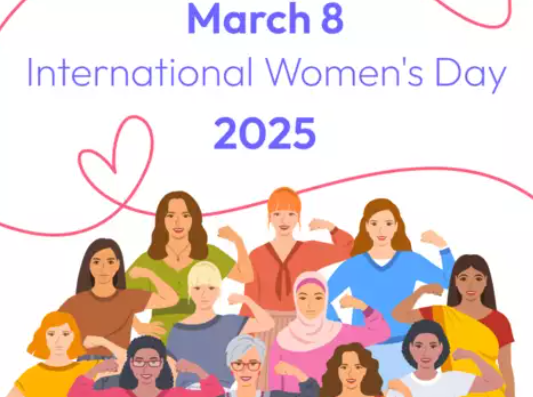 International Women's Day Celebrated on 8 March 2025.