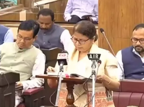 Assam Finance Minister Ajanta Neog Presents ₹2.63 Lakh Crore Budget for FY26.
