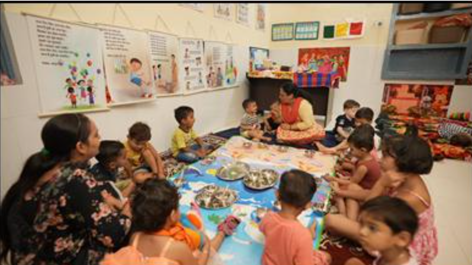 MoWCD’s Palna Scheme under Mission Shakti Ensures Quality Day-Care for Children Aged 6 Months to 6 Years.