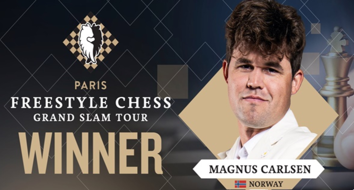 Magnus Carlsen Clinches Title at Inaugural 2025 Freestyle Chess Grand Slam Held in France.