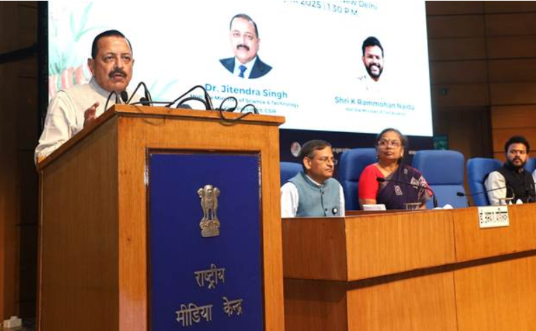 Union MoS Dr. Jitendra Singh Unveils CSIR-NAL's Indigenous Trainer Aircraft 'HANSA-3 (NG)' to Strengthen India's Pilot Training Infrastructure.