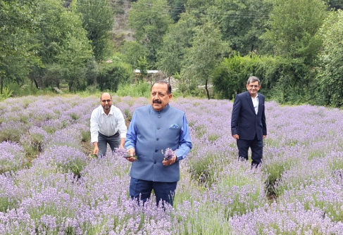 Union Minister of State Dr. Jitendra Singh Inaugurates Lavender Festival 2025 in Jammu & Kashmir.