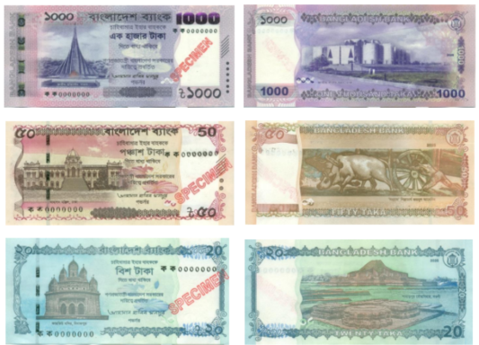 Bangladesh Introduces New Banknotes Without Sheikh Mujibur Rahman’s Portrait.