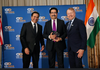 Kumar Mangalam Birla Honoured with USISPF Global Leadership Award.
