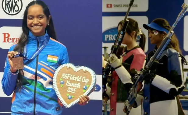 ISSF World Cup Munich 2025: India Secures Third Place with 4 Medals.
