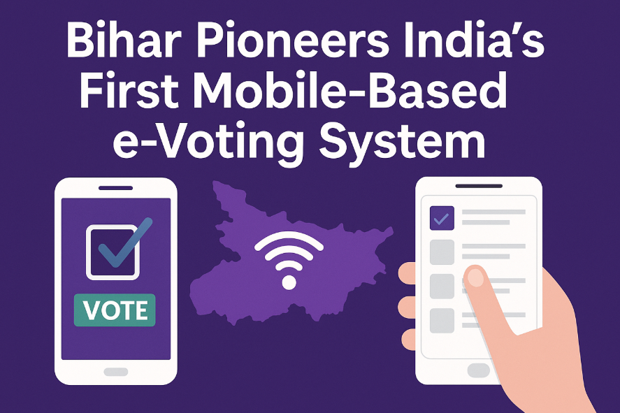 Bihar Pioneers India’s First Mobile-Based e‑Voting System for Urban Polls.
