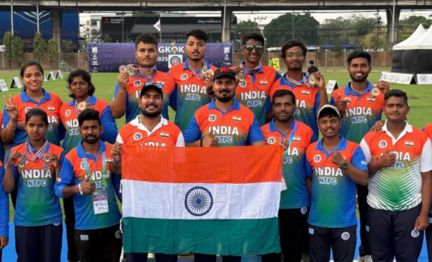 India Tops Medal Chart at Archery Asia Cup 2025 Stage 2 in Singapore with 9 Medals.