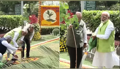 PM Modi Launches ‘Ek Ped Maa Ke Naam 2.0’ on World Environment Day 2025.
