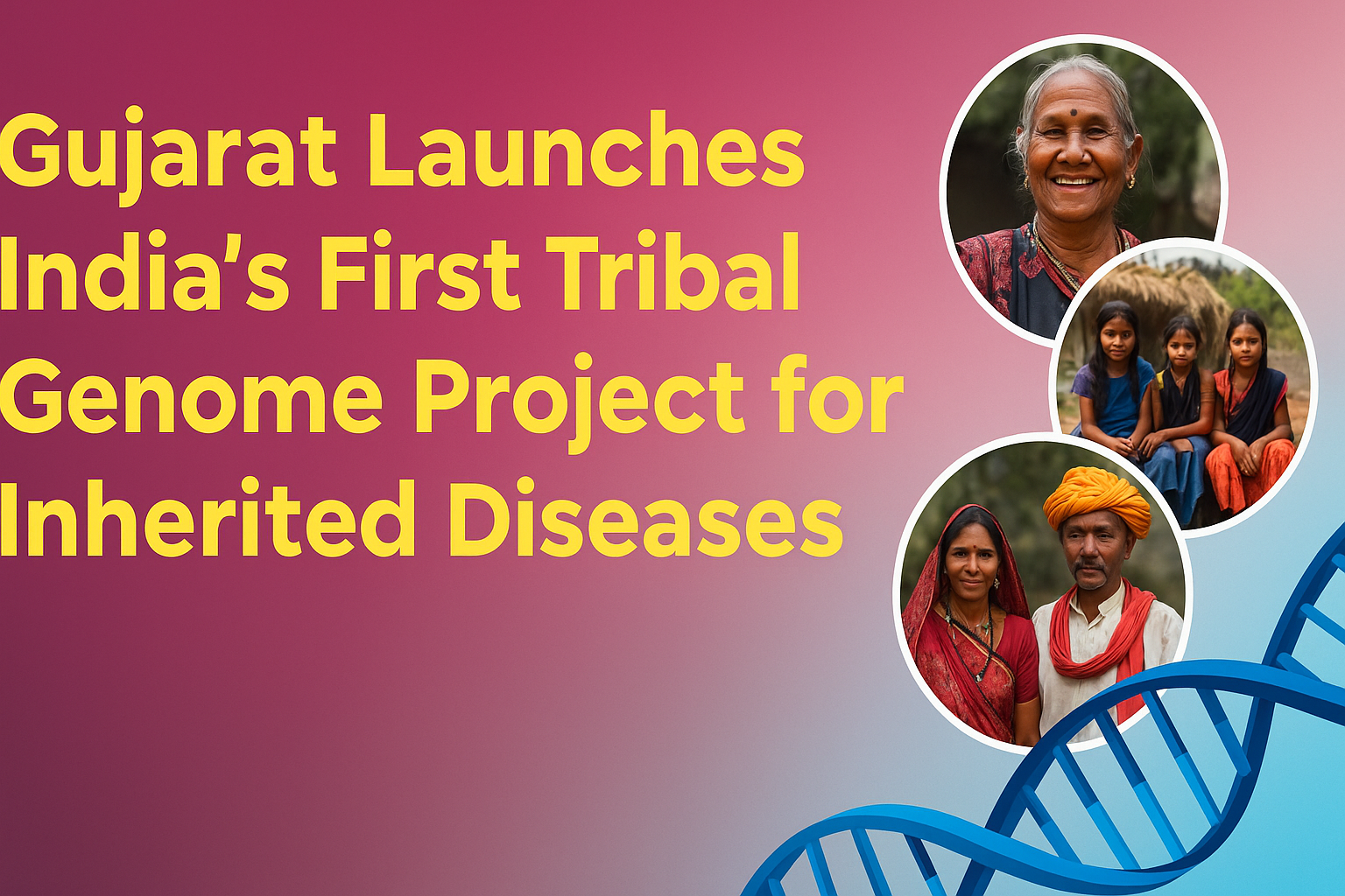 Gujarat Launches India’s First Tribal Genome Sequencing Project to Tackle Inherited Diseases.