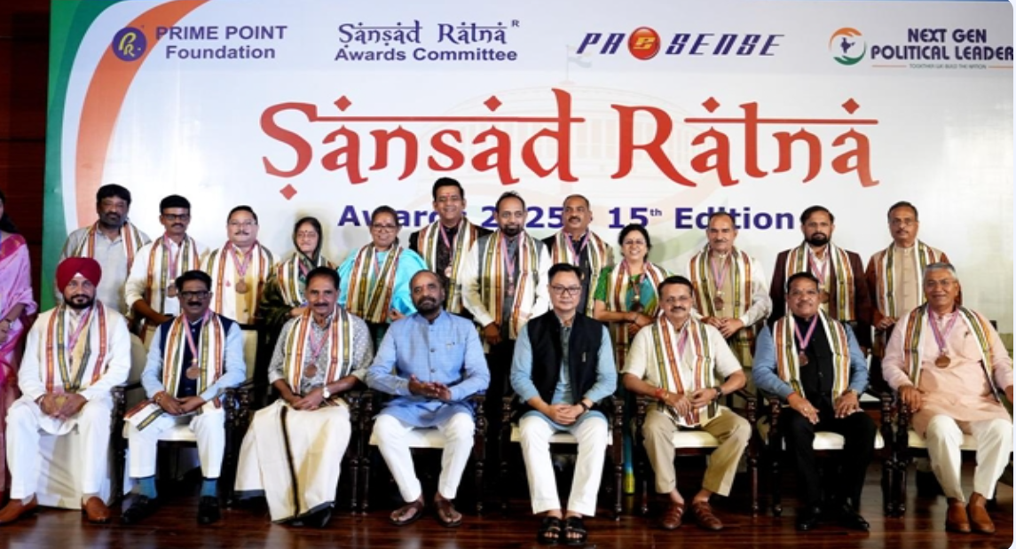 Sansad Ratna Awards 2025 Recognises 17 MPs for Exemplary Parliamentary Contributions.
