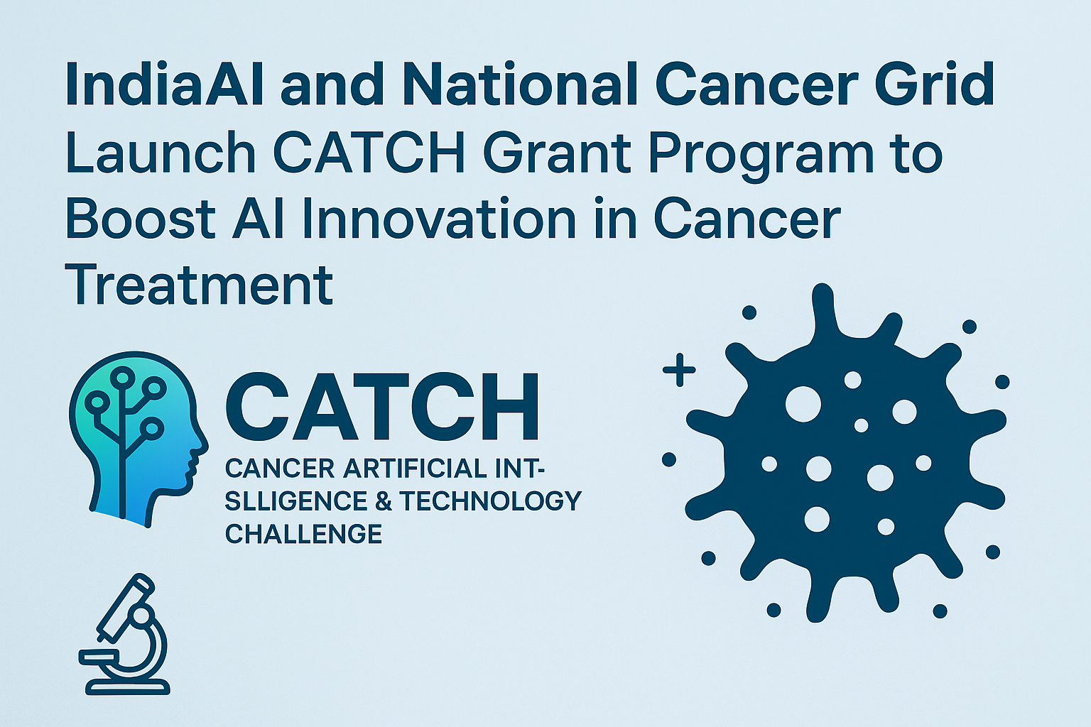 IndiaAI and National Cancer Grid Launch CATCH Grant Program to Boost AI Innovation in Cancer Treatment.