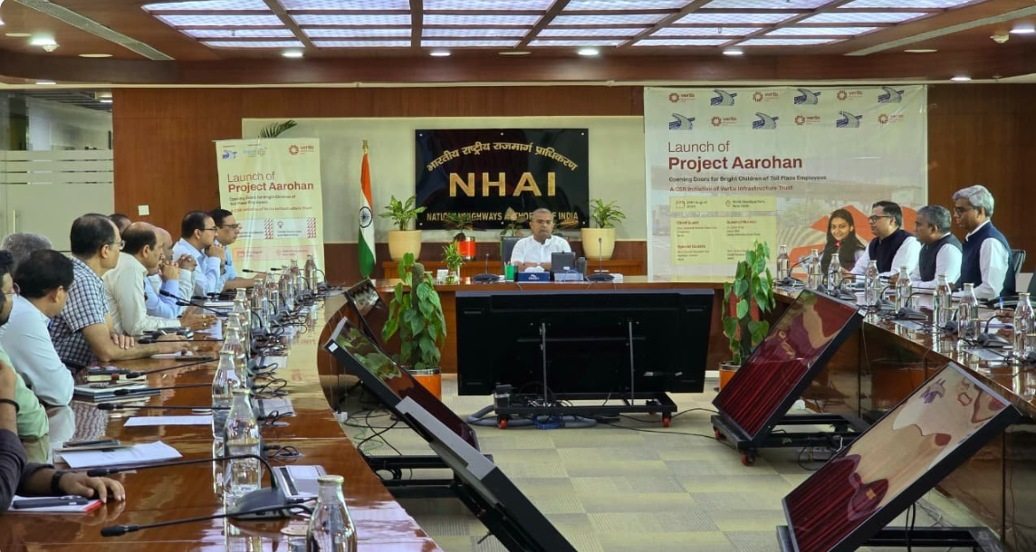 NHAI Launches ‘Project Aarohan’ to Support Education of Toll Plaza Employees’ Children.