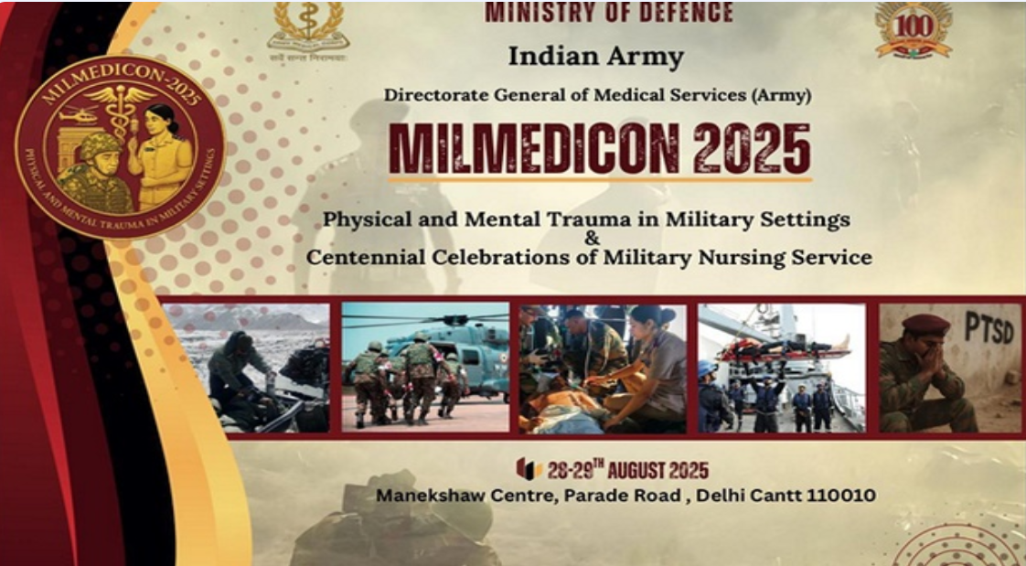 Sanjay Seth Inaugurates MILMEDICON-2025 in New Delhi to Strengthen Military Medicine and Trauma Care.