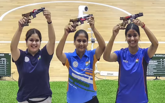 India Tops 16th Asian Shooting Championship 2025 in Kazakhstan with Record 50 Gold Medals.