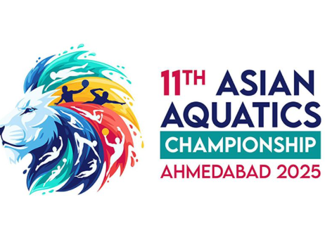 Union Minister Mansukh Mandaviya Launches Mascot ‘Jalveer’ and Logo for 11th Asian Aquatics Championship 2025 in New Delhi.