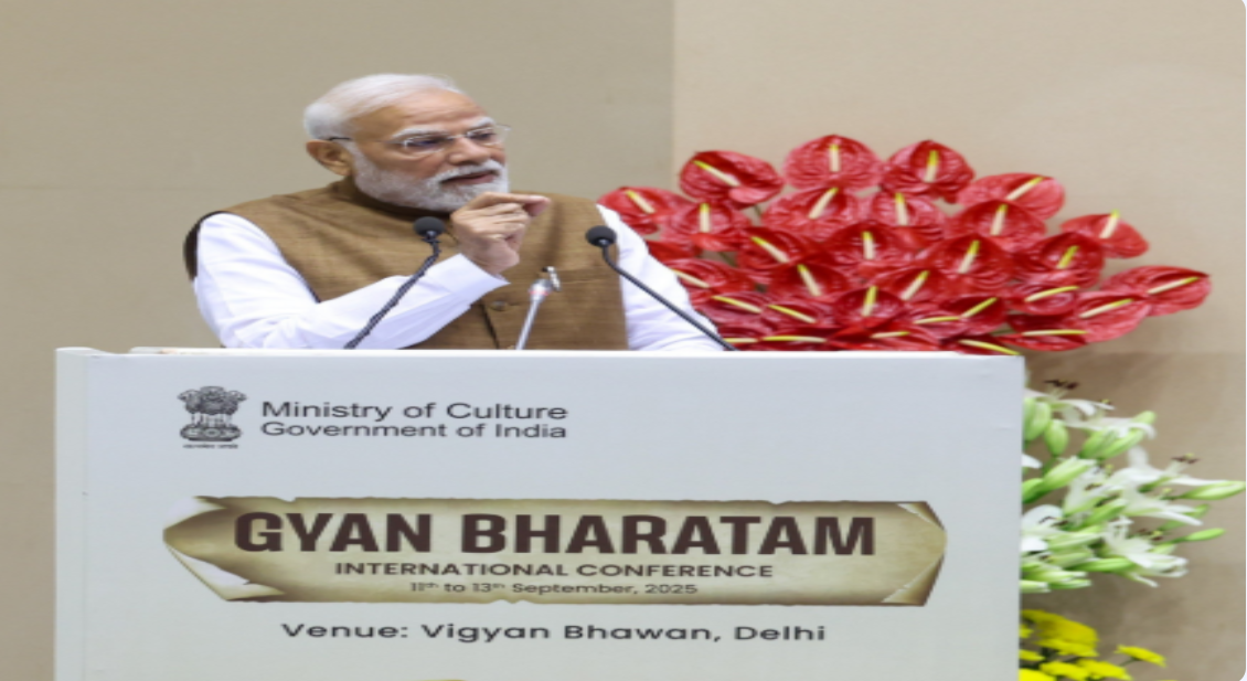 PM Narendra Modi Launches Gyan Bharatam Mission & Portal at International Conference in New Delhi.