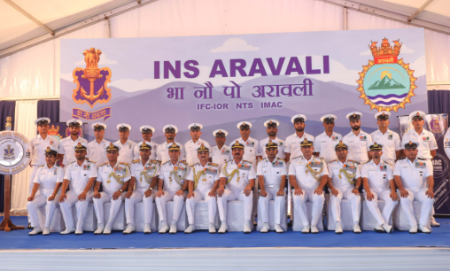 Indian Navy Commissions INS Aravali Naval Facility in Gurugram.
