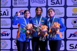 India Shines at ISSF Junior World Cup 2025, Sweeps Women’s 50m Prone Event in Historic First-Ever Edition Hosted in New Delhi.