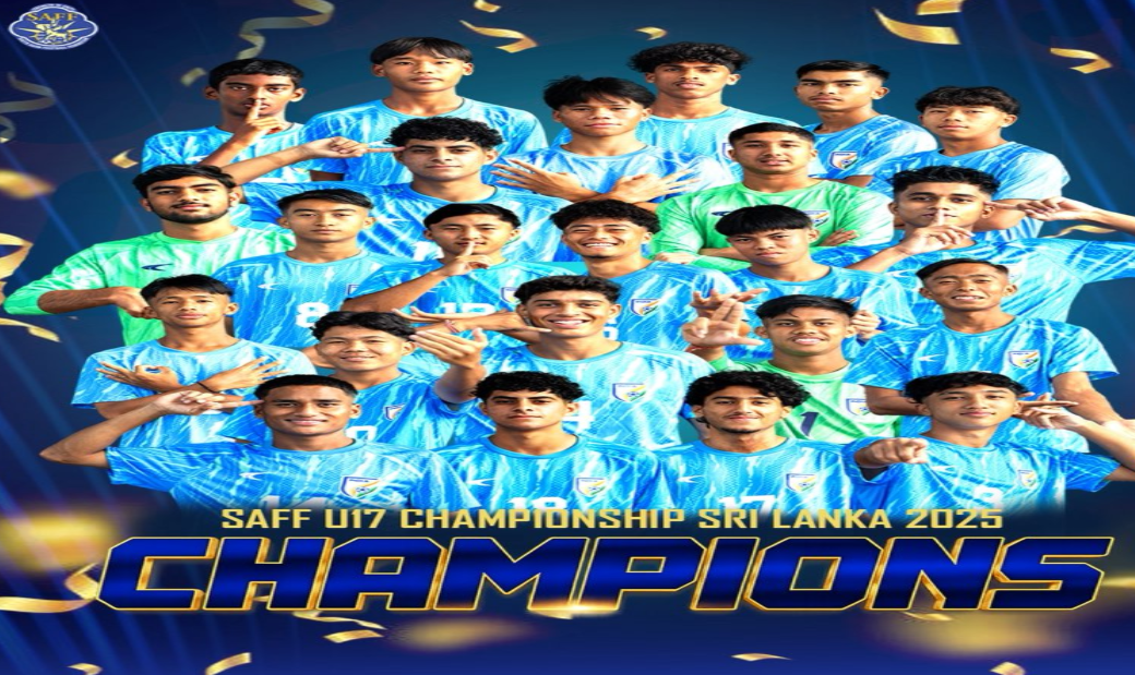 India Wins 2025 SAFF Under-17 Men’s Football Championship, Defeating Bangladesh.
